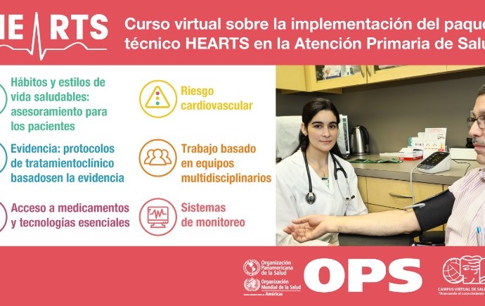 23 de julio del 2019 – Lanzamiento del Curso Virtual sobre la Implementación del paquete técnico HEARTS en la atención primaria de salud