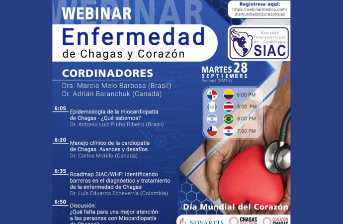 Webinar – Día Mundial del Corazón  Enfermedad de Chagas y Corazón